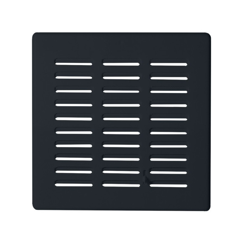 Решетка Awenta Eko T03CZ 16.5x16.5 черная спереди