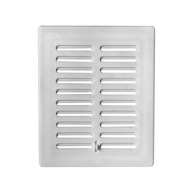 Решетка со шторкой Awenta Eko T02 13.5x16.5 белая спереди