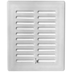 Решетка со шторкой Awenta Eko T02 13.5x16.5 белая спереди