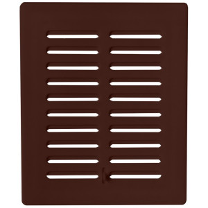 Решетка со шторкой Awenta Eko T02BR 13.5x16.5 коричневая спереди