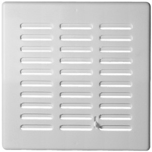 Решетка со шторкой Awenta Eko T04 16.5x16.5 белая спереди