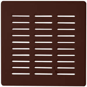 Решетка со шторкой Awenta Eko T04BR 16.5x16.5 коричневая спереди