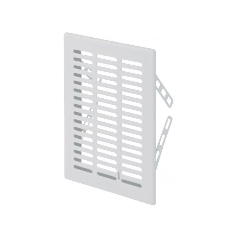 Решетка со шторкой Awenta Eko T06 16.5x23.5 белая сбоку