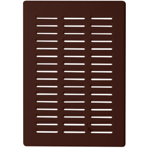 Решетка со шторкой Awenta Eko T06BR 16.5x23.5 коричневая спереди