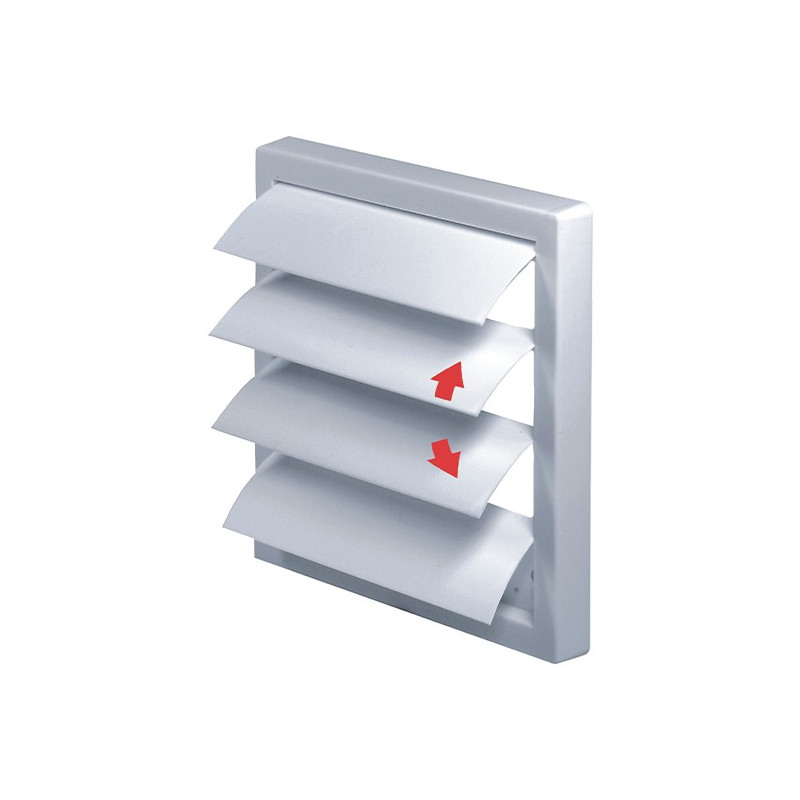 Решетка для однонаправленной подачи воздуха с затворкой Awenta TN2 19x26 белая жалюзи