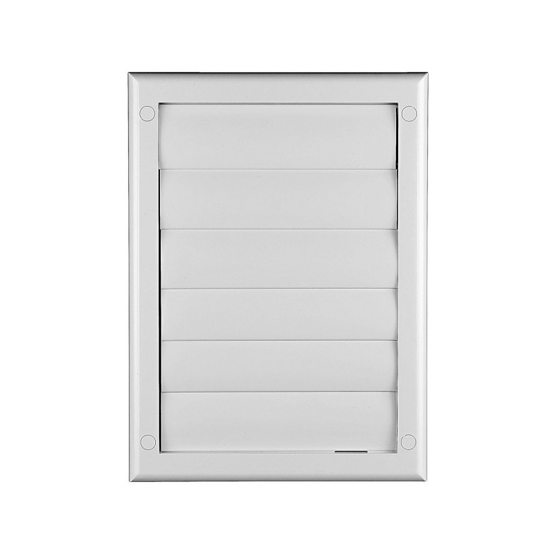 Решетка для однонаправленной подачи воздуха с затворкой Awenta TN2 19x26 белая спереди