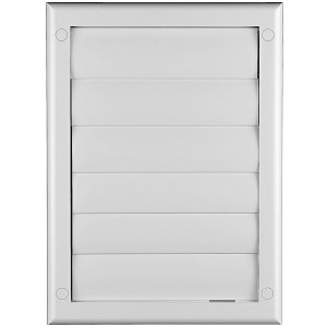 Решетка для однонаправленной подачи воздуха с затворкой Awenta TN2 19x26 белая спереди