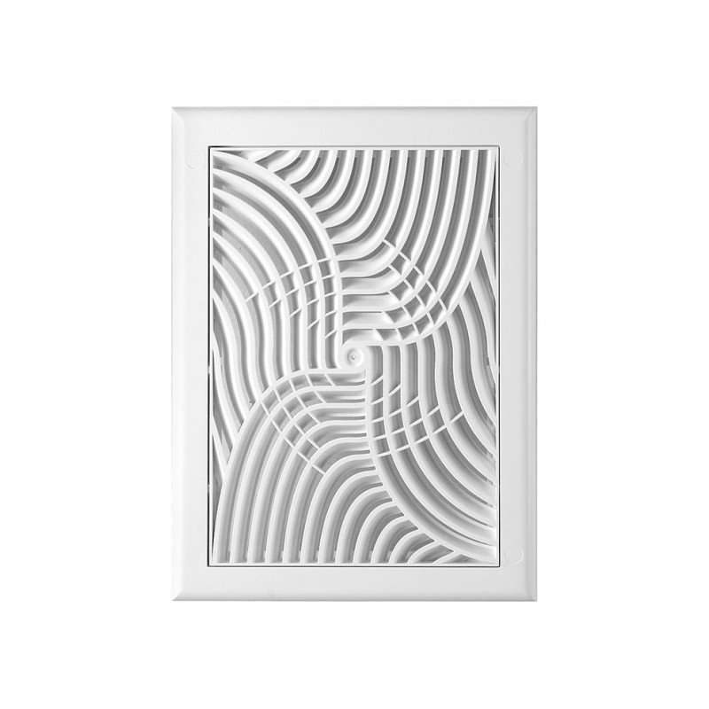 Решетка с сеткой от насекомых Awenta TX3 19x26 белая спереди