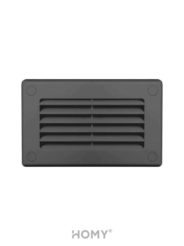 Решетка для пластикового канала Awenta KP55-30GR (55x110) графитовая спереди