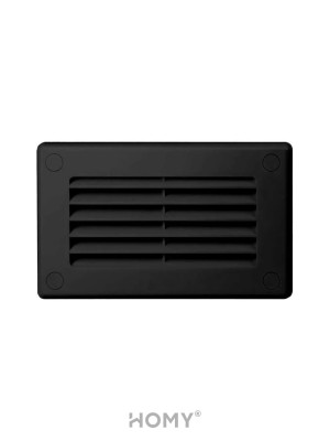 Решетка для пластикового канала Awenta KP55-30CZ (55x110) черная спереди