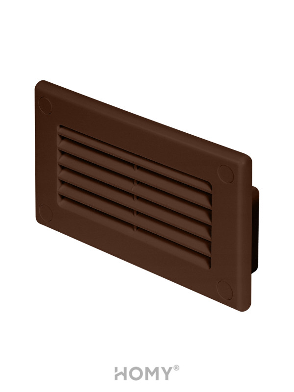 Решетка для пластикового канала Awenta KP120-30BR (60x120) коричневая сбоку