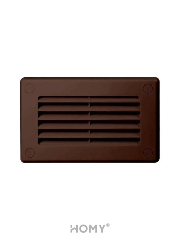 Решетка для пластикового канала Awenta KP120-30BR (60x120) коричневая спереди