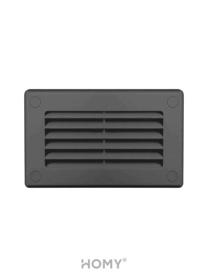 Решетка для пластикового канала Awenta KP75-30GR (75x150) графитовая спереди