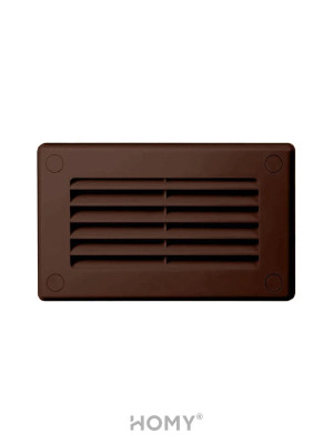 Решетка для пластикового канала Awenta KP75-30BR (75x150) коричневая спереди