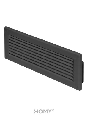 Решетка для пластикового канала Awenta KP204-30GR (60x204) графитовая сбоку