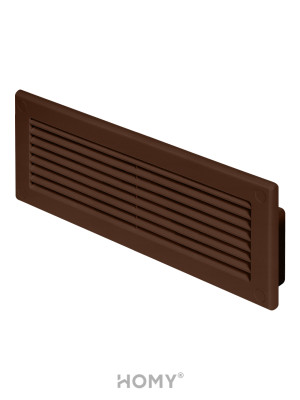 Решетка для пластикового канала Awenta KP204-30BR (60x204) коричневая сбоку