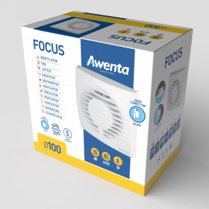 Вытяжной вентилятор Awenta Focus WFA 100 упаковка