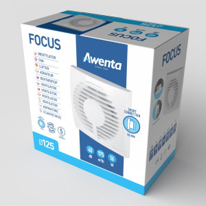 Вытяжной вентилятор Awenta Focus WFA 125T упаковка