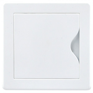 Люк ревизионный пластиковый airRoxy 02-814A (10х10) белый спереди