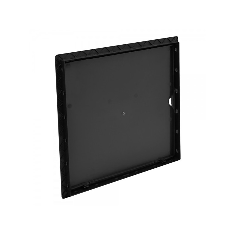 Люк ревизионный пластиковый airRoxy 02-814AGR (10х10) черный сзади