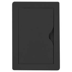 Люк ревизионный пластиковый airRoxy 02-815AGR (10х15) черный спереди