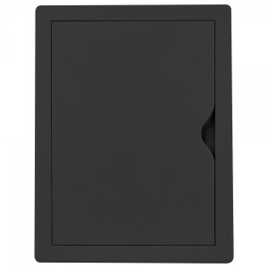 Люк ревизионный пластиковый airRoxy 02-802AGR (15х20) черный спереди