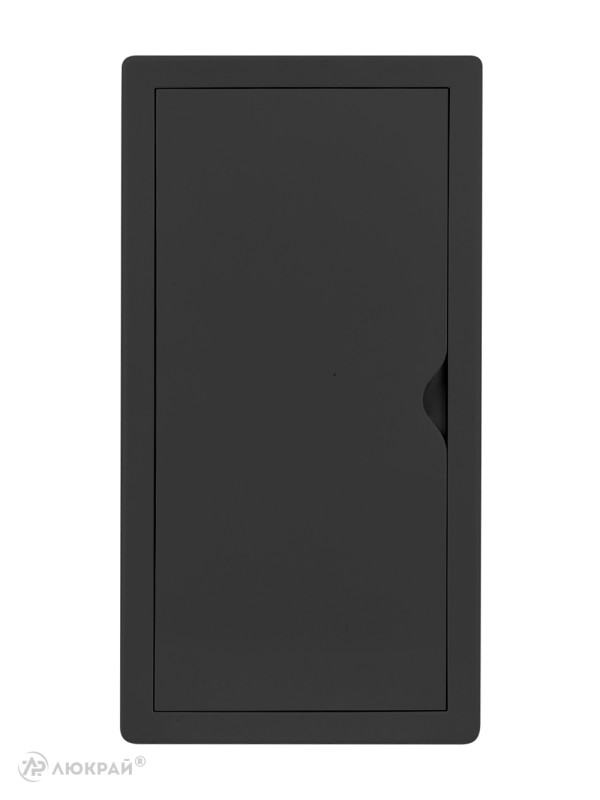 Люк ревизионный пластиковый airRoxy 02-805AGR (15х30) черный спереди