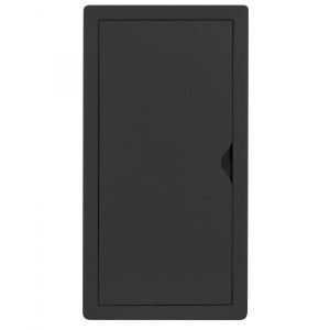 Люк ревизионный пластиковый airRoxy 02-805AGR (15х30) черный спереди