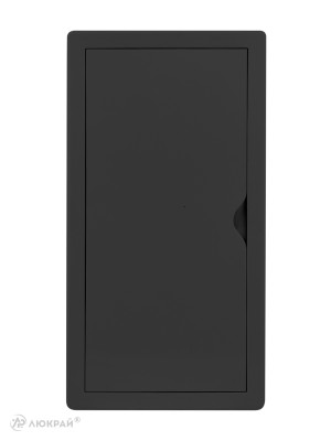 Люк ревизионный пластиковый airRoxy 02-805AGR (15х30) черный спереди
