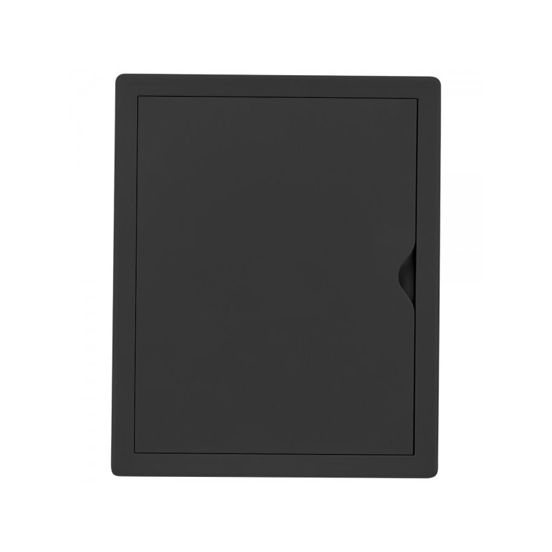 Люк ревизионный пластиковый airRoxy 02-804AGR (20х25) черный спереди