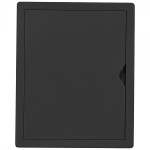 Люк ревизионный пластиковый airRoxy 02-804AGR (20х25) черный спереди