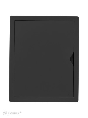 Люк ревизионный пластиковый airRoxy 02-804AGR (20х25) черный спереди