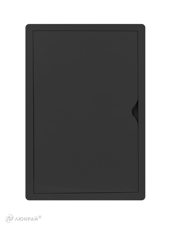 Люк ревизионный пластиковый airRoxy 02-806AGR (20х30) черный спереди