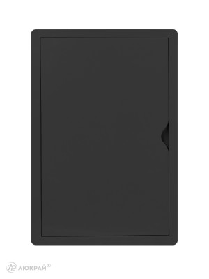 Люк ревизионный пластиковый airRoxy 02-806AGR (20х30) черный спереди