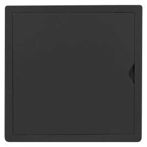 Люк ревизионный пластиковый airRoxy 02-816AGR (25х25) черный спереди