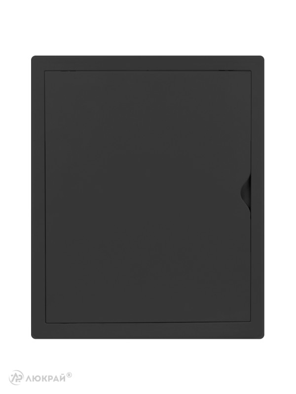 Люк ревизионный пластиковый airRoxy 02-807AGR (25х30) черный спереди