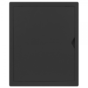 Люк ревизионный пластиковый airRoxy 02-807AGR (25х30) черный спереди