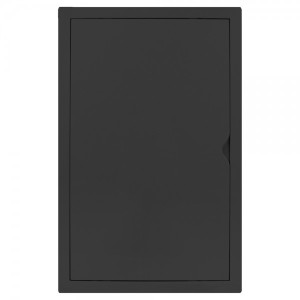 Люк ревизионный пластиковый airRoxy 02-817AGR (25х40) черный спереди