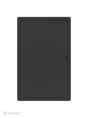 Люк ревизионный пластиковый airRoxy 02-817AGR (25х40) черный спереди