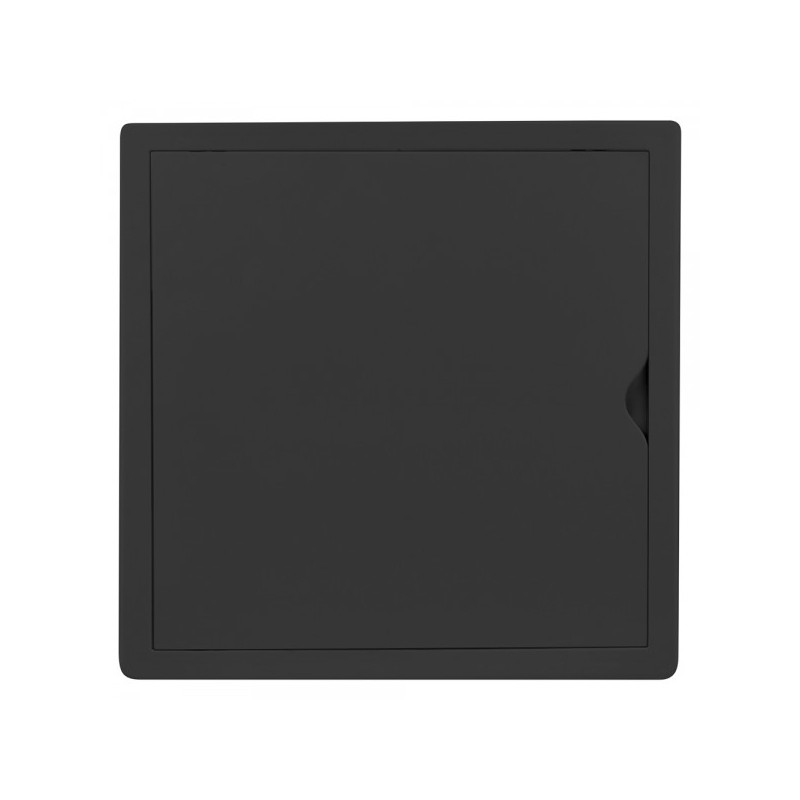 Люк ревизионный пластиковый airRoxy 02-808AGR (30х30) черный спереди