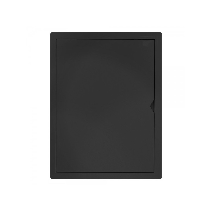 Люк ревизионный пластиковый airRoxy 02-809AGR (30х40) черный спереди