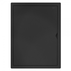 Люк ревизионный пластиковый airRoxy 02-809AGR (30х40) черный спереди