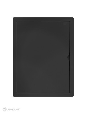 Люк ревизионный пластиковый airRoxy 02-809AGR (30х40) черный спереди