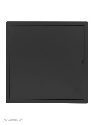 Люк ревизионный пластиковый airRoxy 02-818AGR (35х35) черный спереди