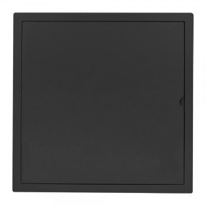 Люк ревизионный пластиковый airRoxy 02-811AGR (40х40) черныйспереди