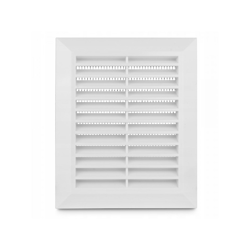 Решетка с фланцем и сеткой от насекомых Awenta Classic T48 (14x17) белая cg