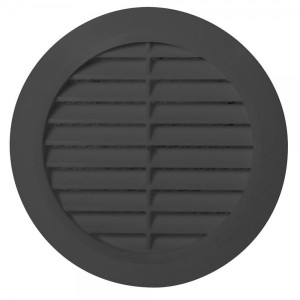 Решетка с сеткой и регулировкой диаметра Awenta Classic T36GR (d100-150) графитовая спереди