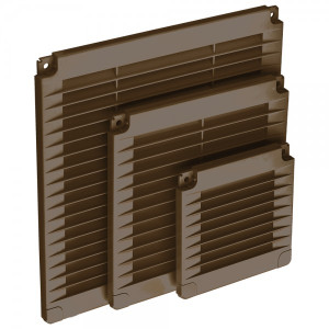 Вентиляционная решетка с заглушками airRoxy 02-315 (10x10) коричневая размеры
