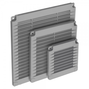 Вентиляционная решетка с заглушками airRoxy 02-323 (25x25) серая размеры