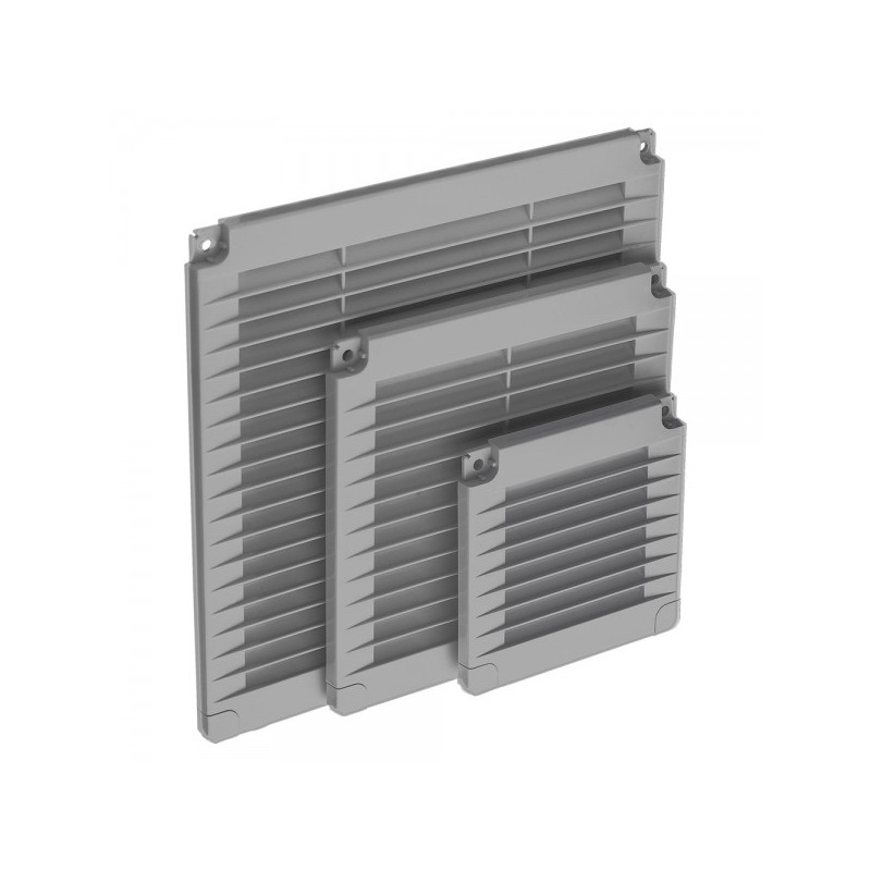 Вентиляционная решетка с заглушками airRoxy 02-334 (30x30) серая размеры